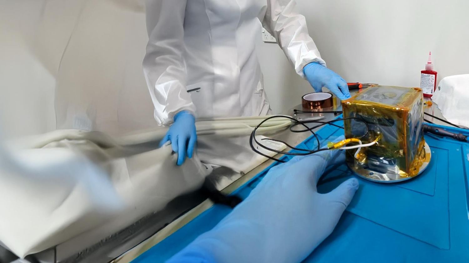 Payload assembly in the Orbit2Orbit clean room